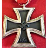 WW2 German Iron Cross 2nd Class medal with ribbon