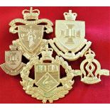 1953-60 era Australian University Regiment cap & collar badges (5).