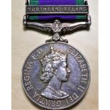 British Army General Service Medal 1962 with clasp NORTHERN IRELAND