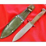 WW2 Australian-style commando knife & scabbard
