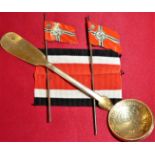 WW2-era Nazi German toy flags & converted spoon