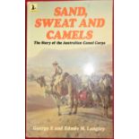 Book: WW1 Army unit history–Sand, Sweat & Camels–Story of Aust Camel Corps-George/Edmee Langley