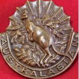 British Army King's Colonial 'Australasian' Squadron cap badge
