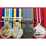 Australian Army Active Service Medal group to WO1 R DAVEY, ex NORFORCE