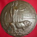 Memorial Plaque, 1914-1918 Australian Army 57th Bn A.I.F named to GEORGE ERNEST FLAVELL