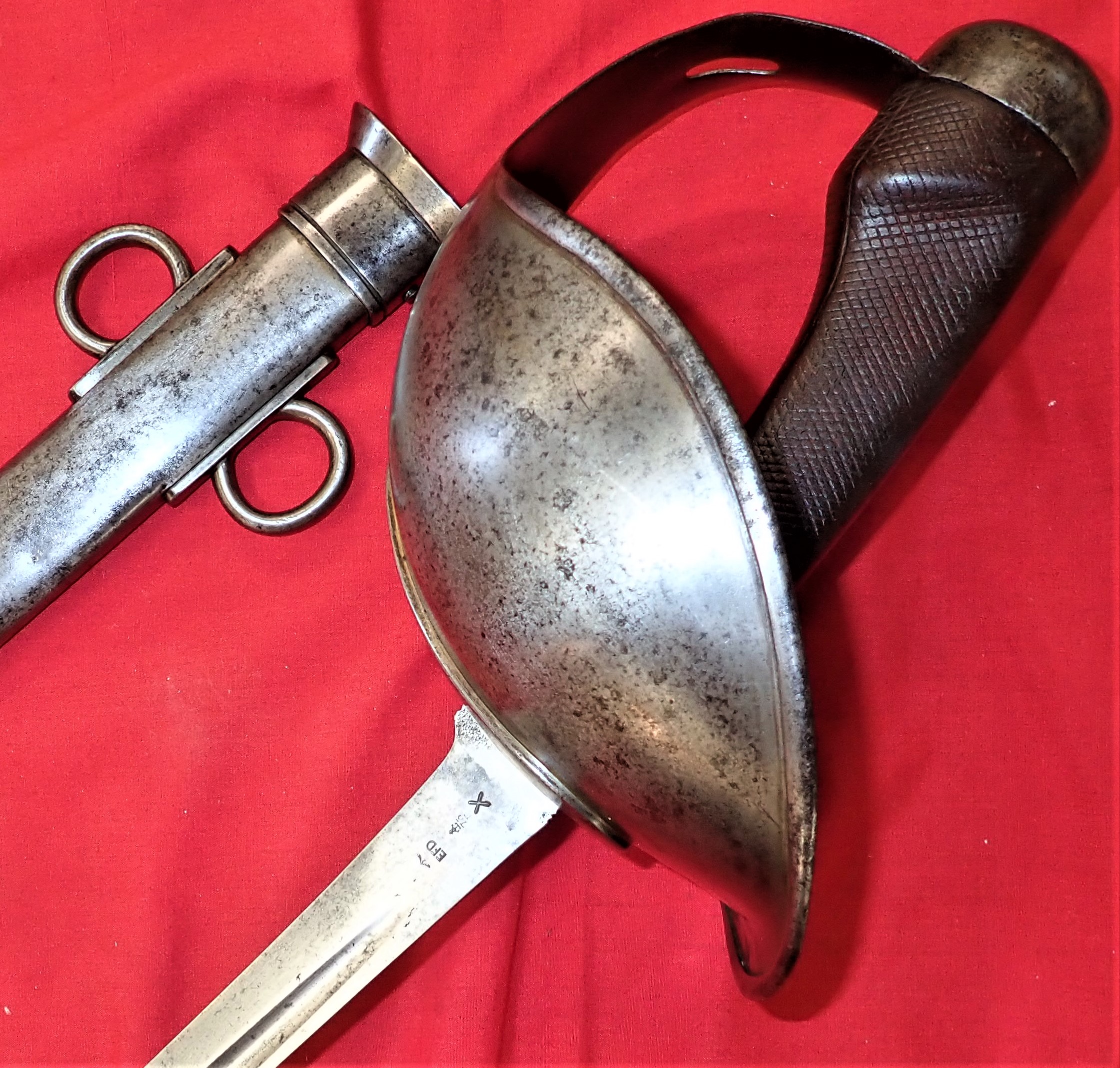 British Army 1908 Pattern Trooper’s Cavalry sword & scabbard