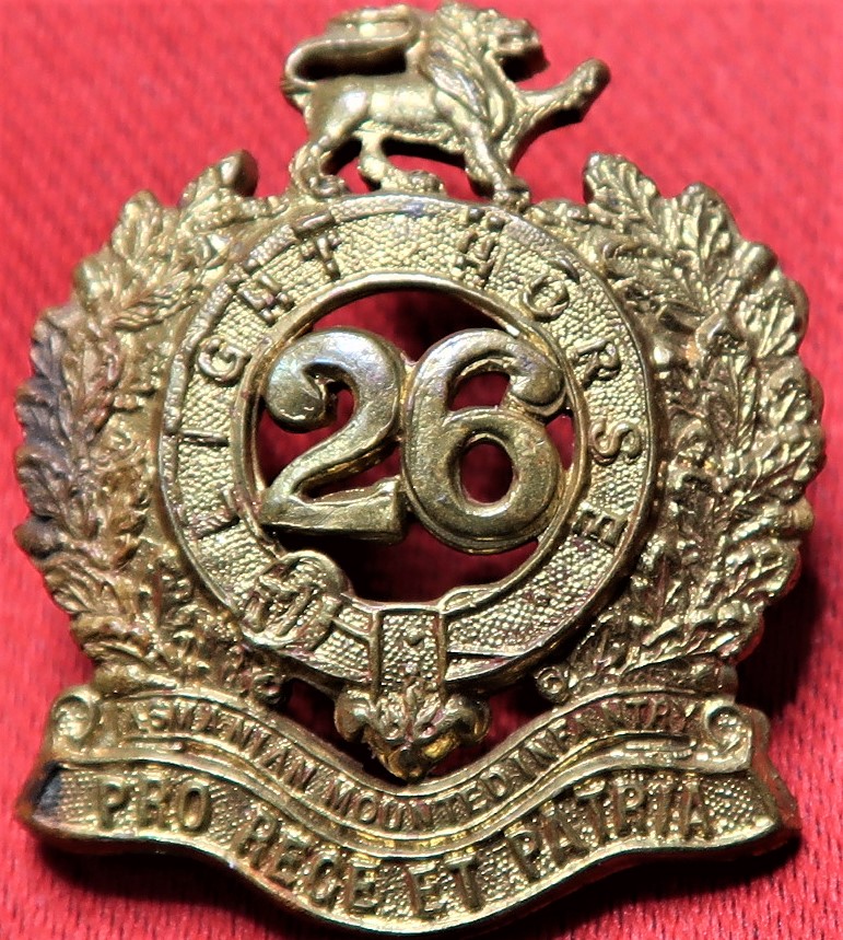 1912 – 1918 26th Light Horse (Tasmanian Mounted Infantry) collar badge pair - Image 2 of 4