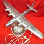 WW2-era Sunderland flying boat ‘lamp’ trench art piece