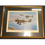 Robert Taylor print ‘Stukas’, framed with signatures