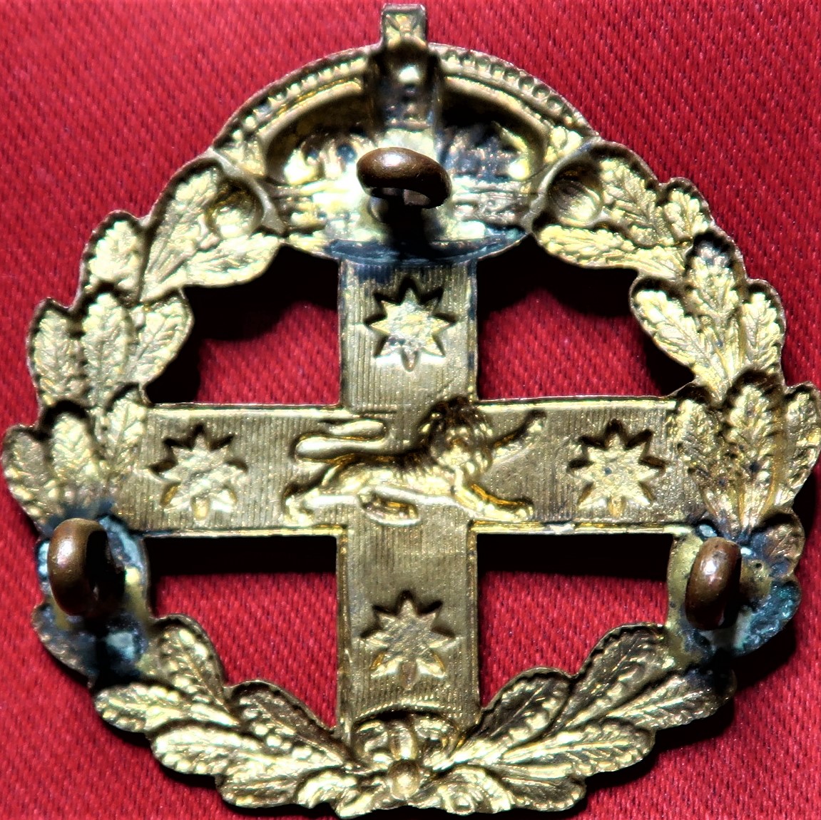 1900 – 1912 era New South Wales Defence Forces (Staff) badge - Image 2 of 2
