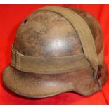 WW2 German M40 steel helmet relic