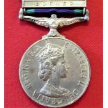 Australian Navy General Service Medal 1962 with clasp BORNEO