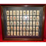 Framed set of Players Cigarette Cards – Military Uniforms of the British Empire