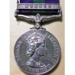 General Service Medal 1962 with clasp BORNEO. Name erased.