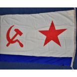 1990-dated Soviet Union Navy Admiral’s ship flag