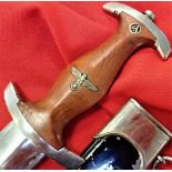 German S.A./N.S.K.K. Model 1933 1st pattern dagger & scabbard by Daniel Peres of Solingen