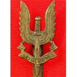 WW2 British Army Special Air Service cap badge