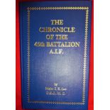 Book: WW1 Australian Army unit history – The Chronicle of the 45th Battalion A.I.F. by Major J E Lee