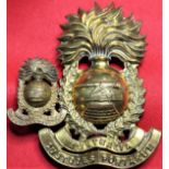 1900 - 1912 era Australian Garrison Artillery (Militia) cap & collar badge.
