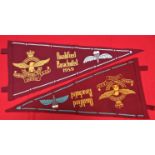 1950’s-era Australian Army Parachute Training Wing Course Pennants (2)