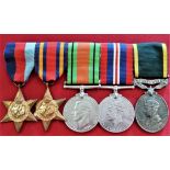 WW2 British Army medal group to Gunner P Wilson, who served with the Royal Artillery