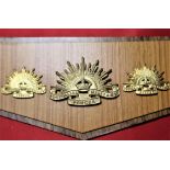 1948-53 era set of Australian Rising Sun cap & collar badge pair