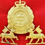 1953 - 60 era set of Australian 2nd Bn (City of Newcastle Regiment) cap & opposing collar badge pair