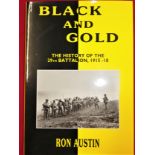 Book: WW1 Army unit history–Black & Gold–History of 29th Battalion 1915-1918 by Ron Austin