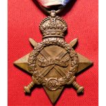 WW1 British Army 1915 Star casualty to Private Wilson, Lancashire Fusiliers