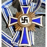 WW2 Nazi Germany Mothers Cross Medal in Bronze