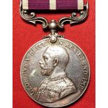 WW1 British Army Meritorious Service Medal to Stf Sgt F Hackett, ASC Meritorious Service Medal GVR