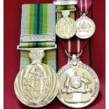 Australian Army Active Service Medal group with CT/SR bar