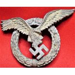 WW2 Germany Luftwaffe Air Force Pilot’s ‘Round Wreath’ Qualification Badge
