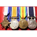 WW1 Royal Navy ‘submariners’ medal group to Petty Officer Minter