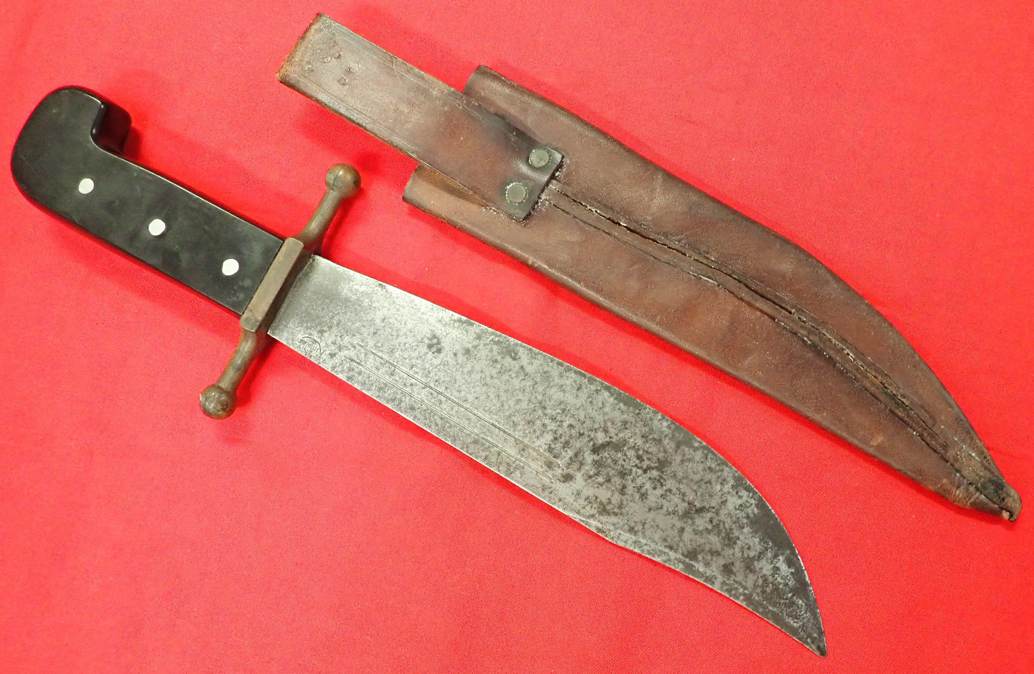 WW2 US Marine Corps kinfolks V44 fighting knife/survival machete. - Image 4 of 9