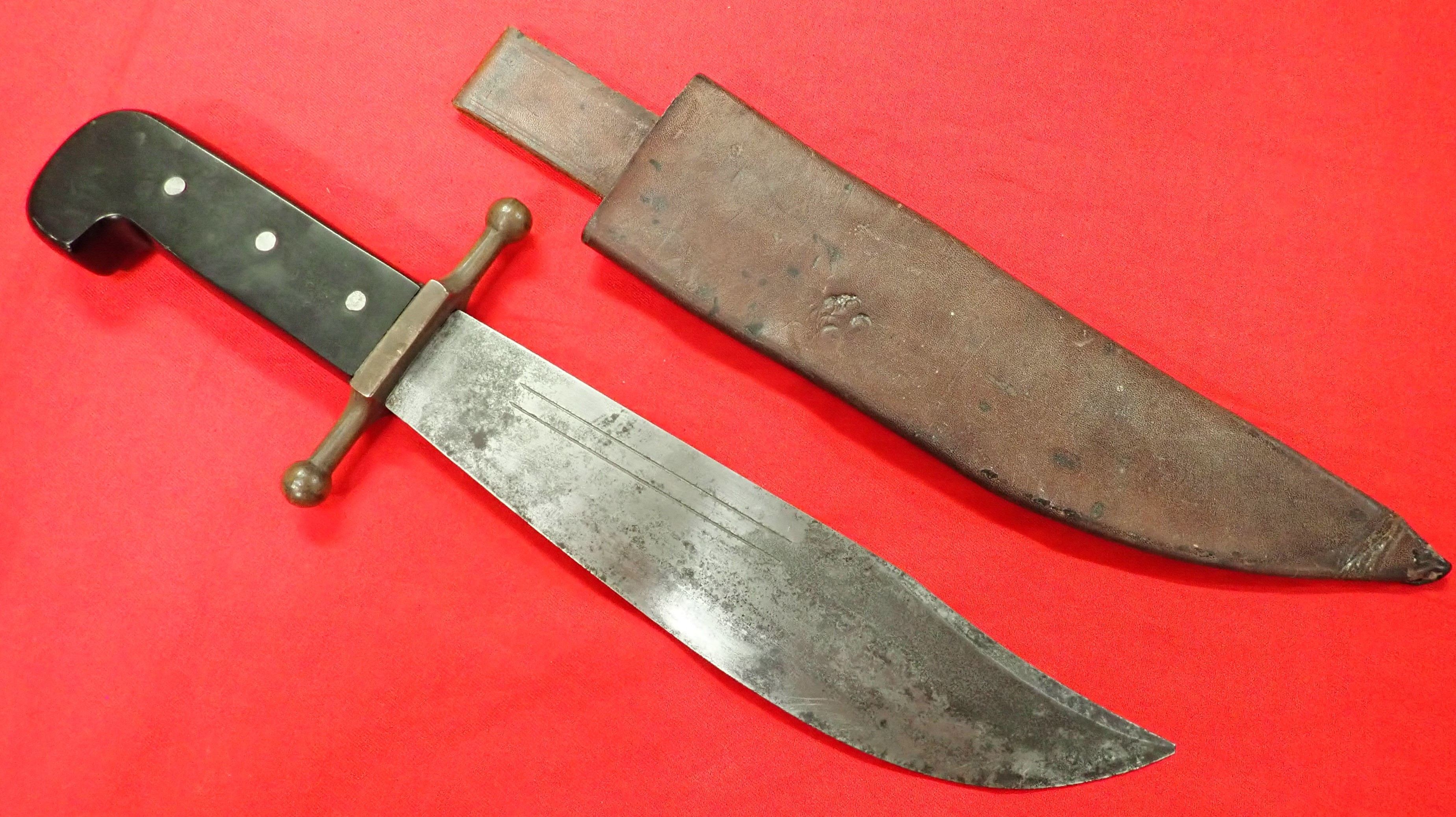 WW2 US Marine Corps kinfolks V44 fighting knife/survival machete. - Image 5 of 9