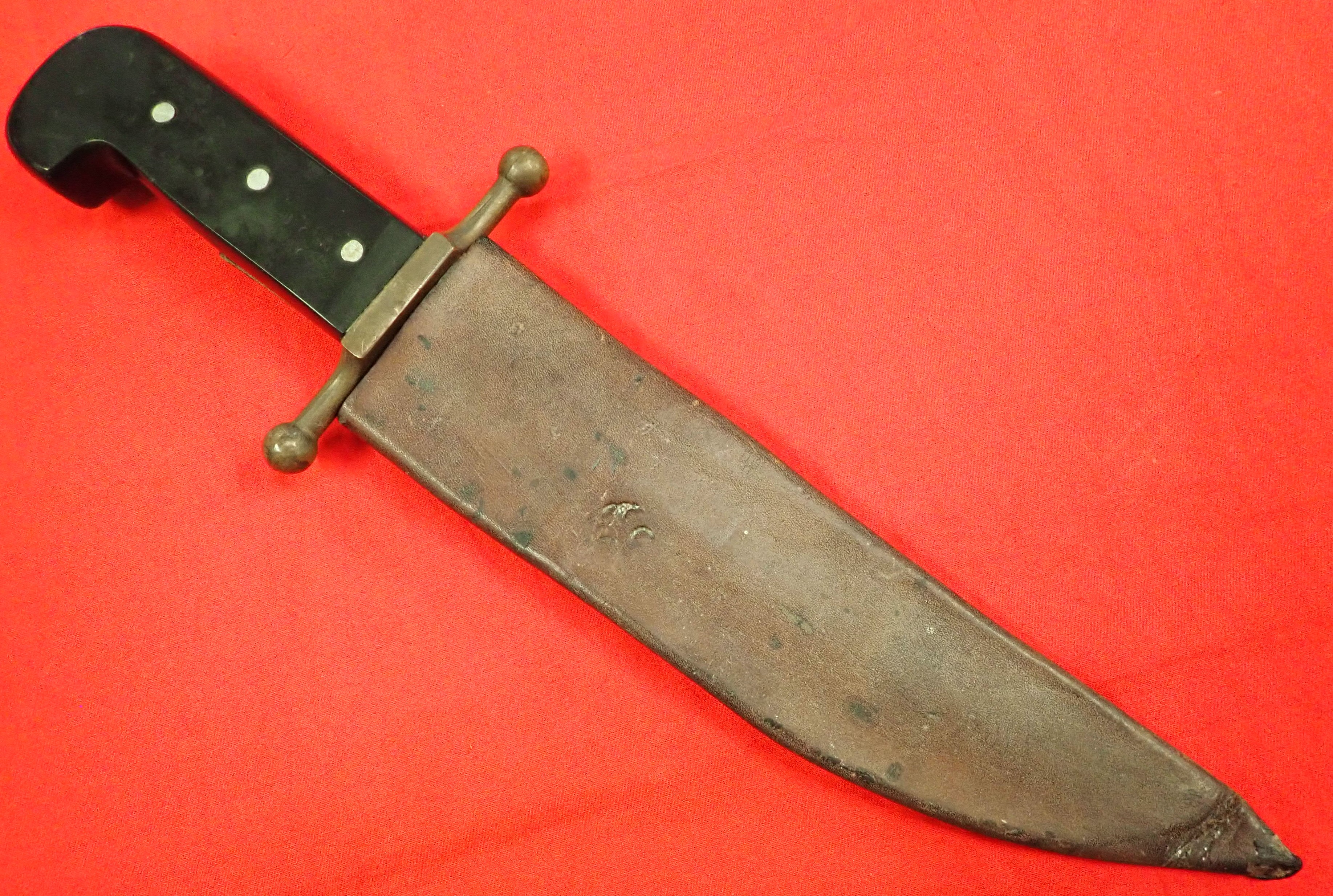 WW2 US Marine Corps kinfolks V44 fighting knife/survival machete. - Image 9 of 9