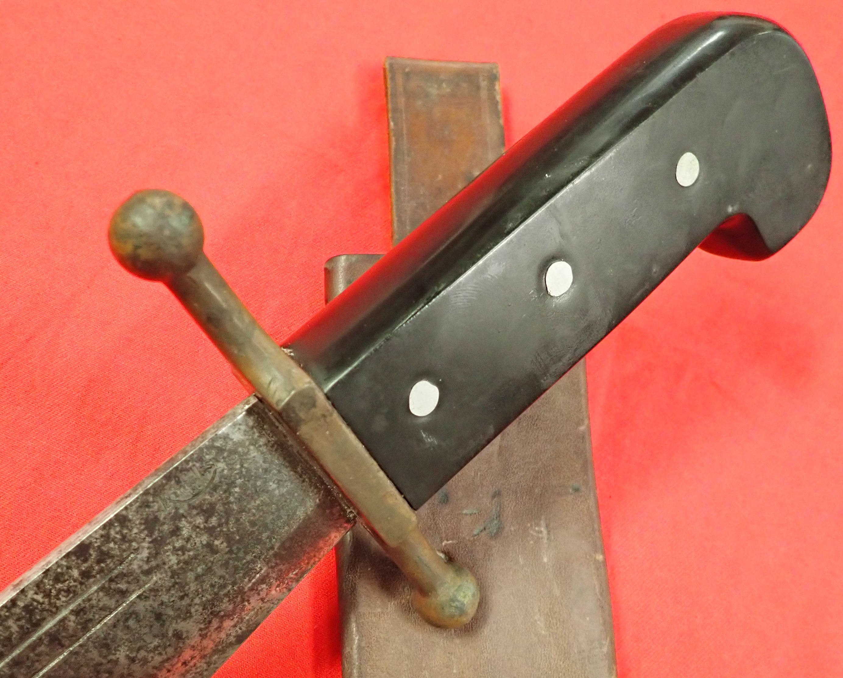 WW2 US Marine Corps kinfolks V44 fighting knife/survival machete. - Image 7 of 9