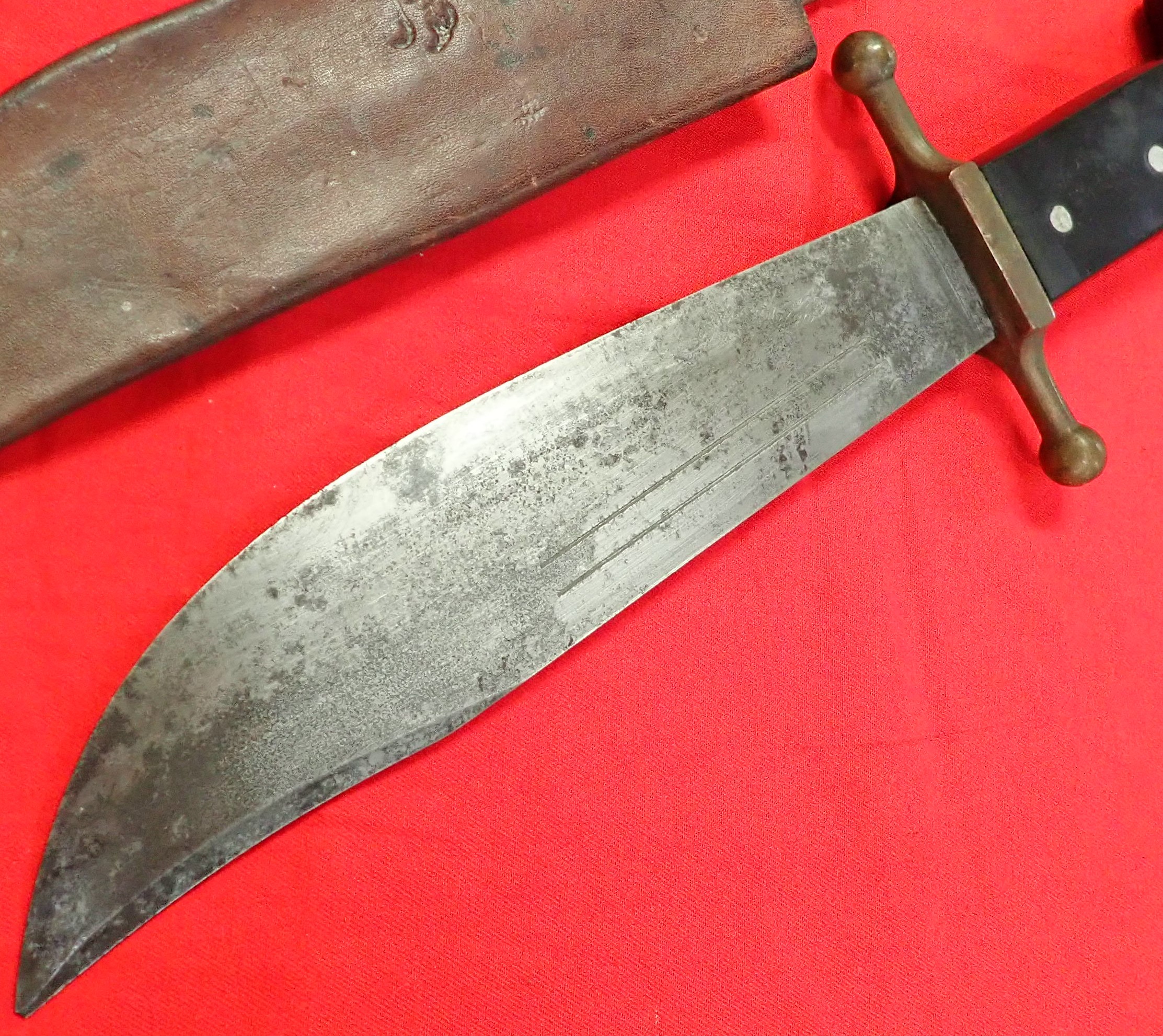 WW2 US Marine Corps kinfolks V44 fighting knife/survival machete. - Image 3 of 9