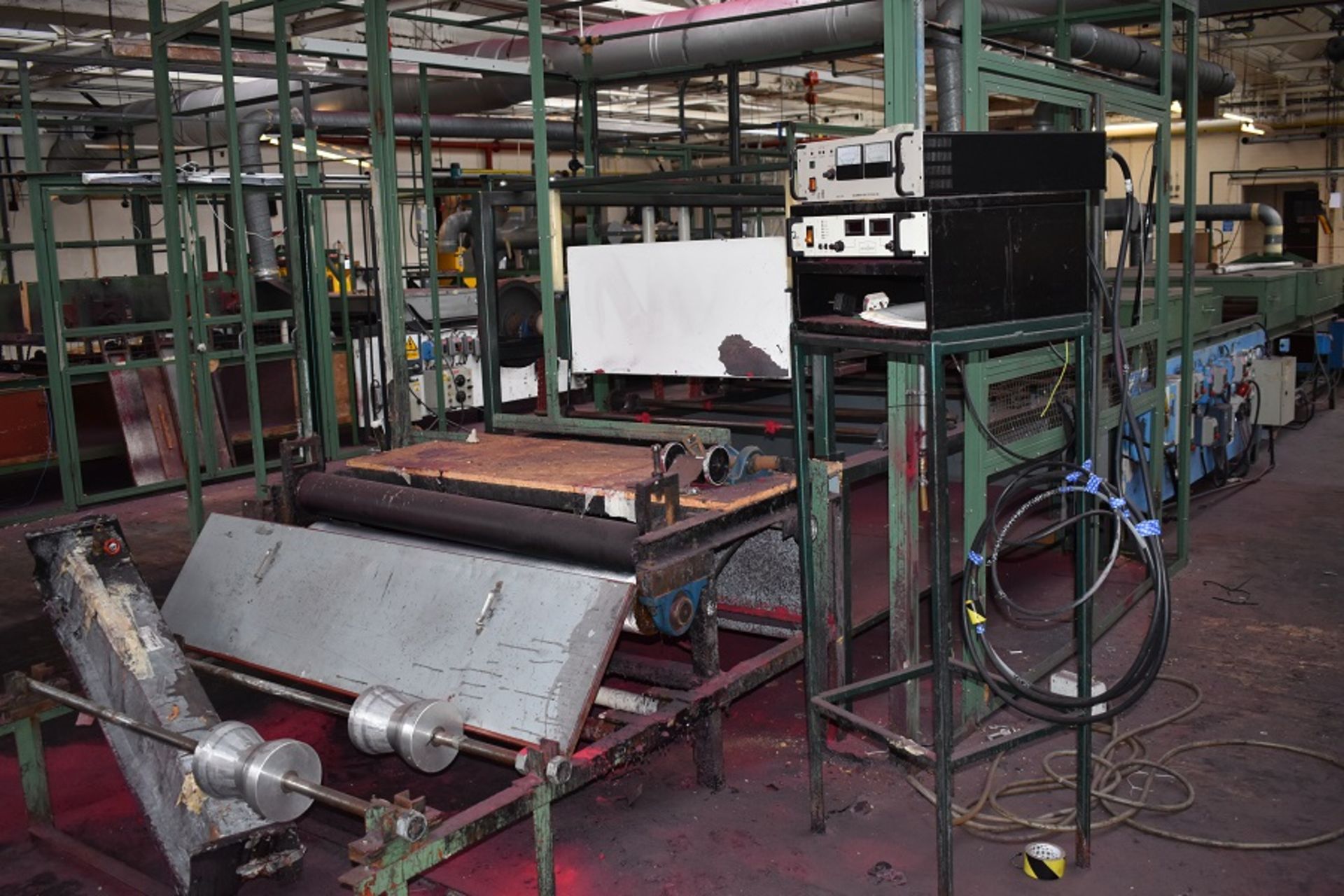 1 X FLOCKING MACHINE INC OFF ROLL COATING HEAD, FLOCKING HEAD,2 X DRYING OVENS, LOOSE FIBRE - Image 4 of 6