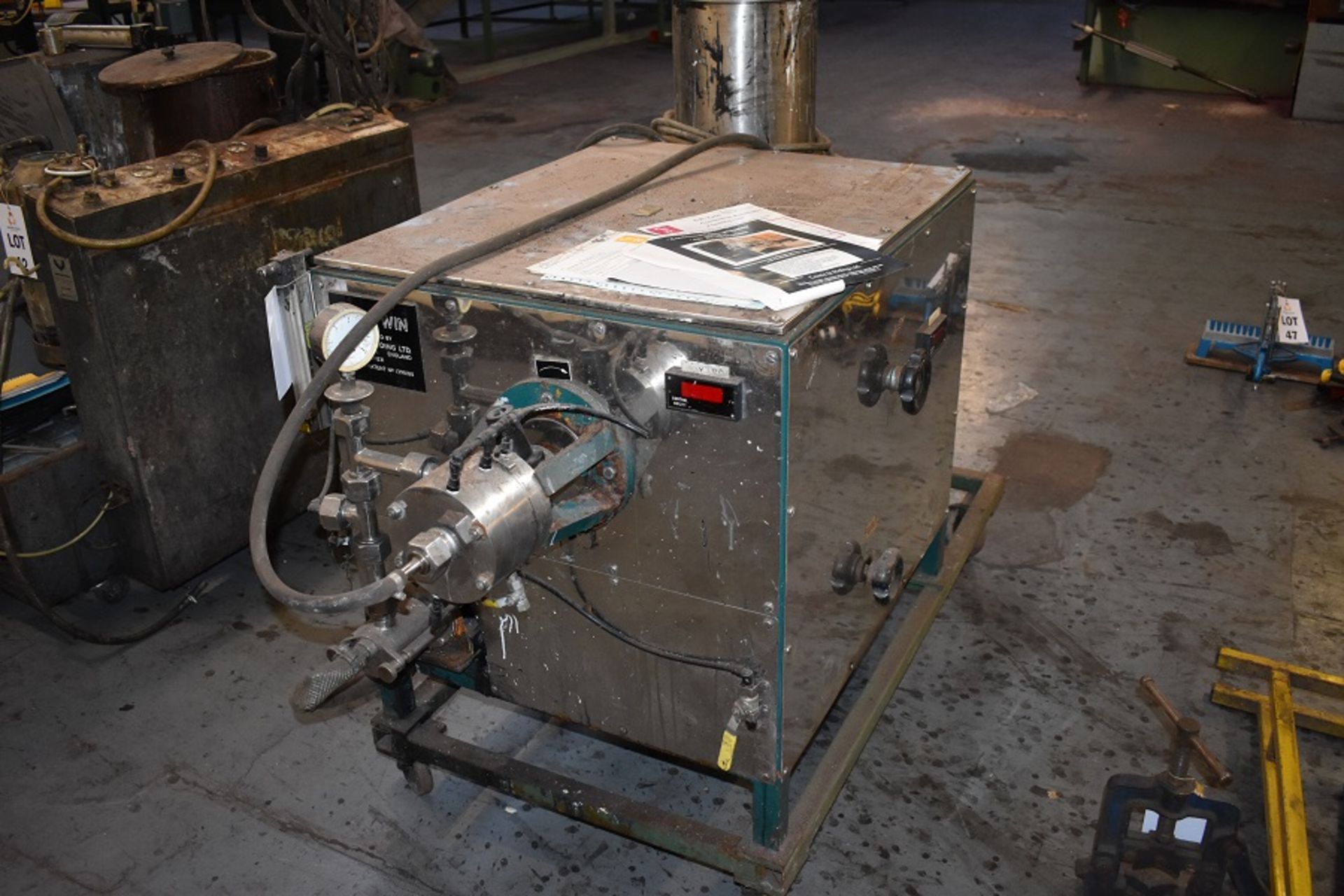 1 X COWIE & RIDING CR4 TWIN CONTINUOUS AUTOMATIC FOAMING UNIT 15-4550 KG WET FOAM PR HR - Image 2 of 2