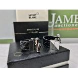 Montblanc Contemporary Collection Crocodile Leather Cufflinks