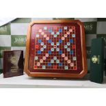 Franklin Mint 24 Carat Gold Scrabble Set + Protective Case