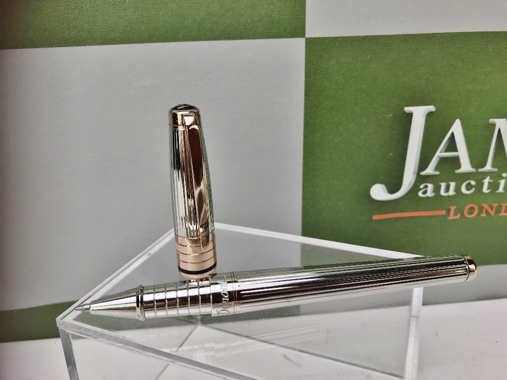 St Dupont - Luxury Olympio Silver & Rose Gold Pen. - Image 6 of 6