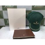 Rolex Leather Notebook, Cap + 100 Page Oyster Perpetual Book