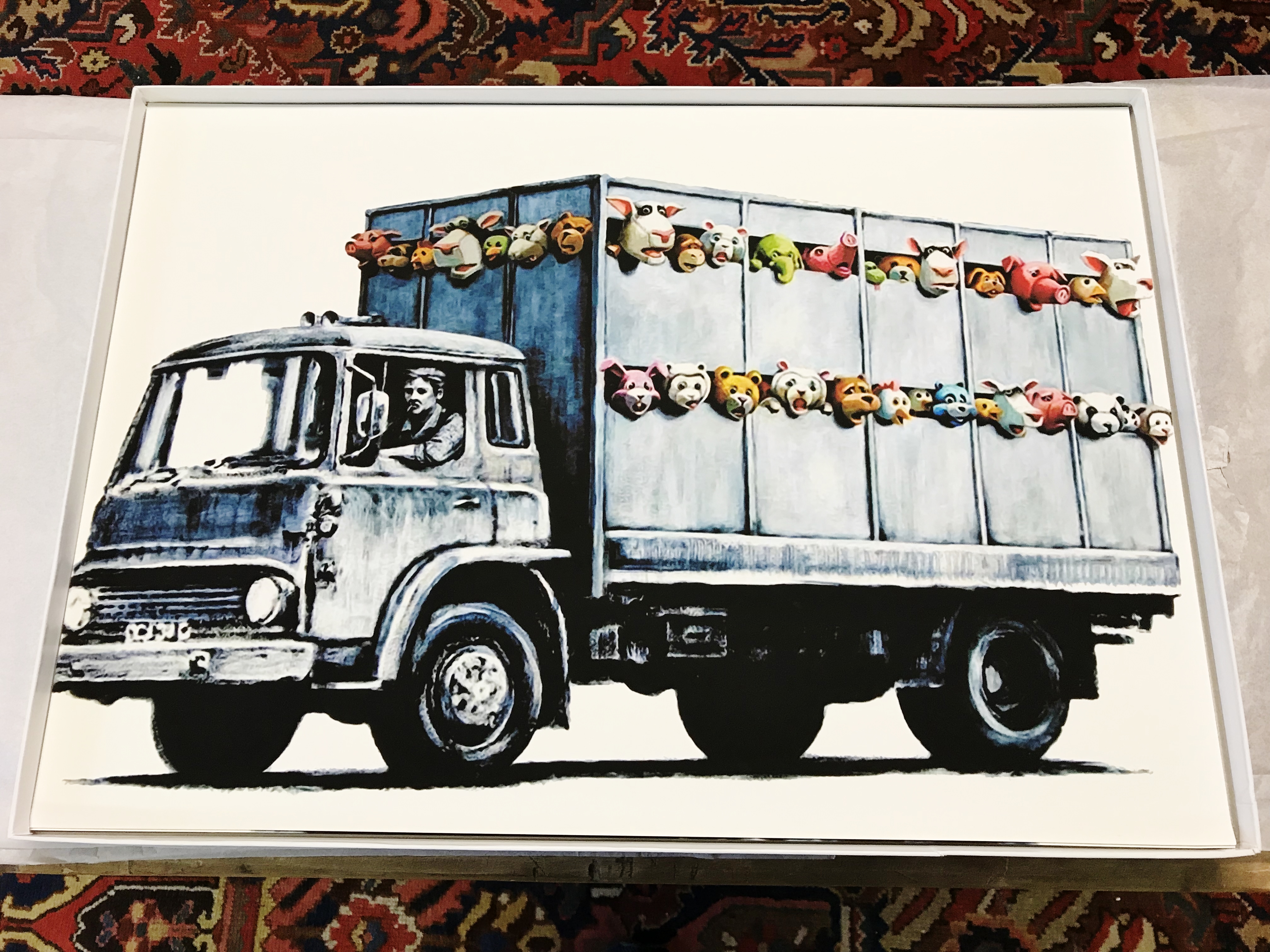 Banksy "Meat Truck" High Quality Print, Size a2 - Image 2 of 2