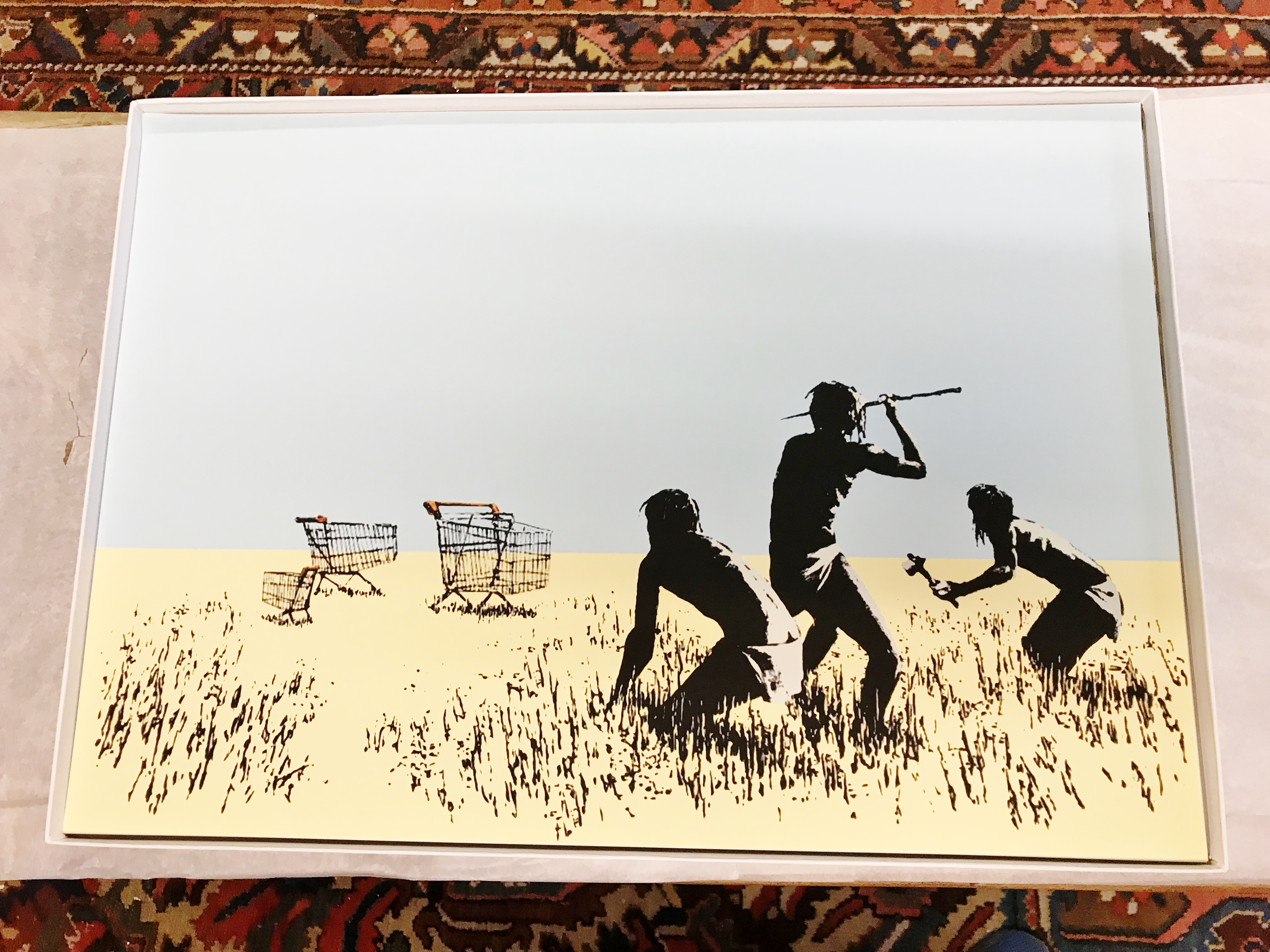 Banksy "Trolley Hunters" High Quality Print, Size a2