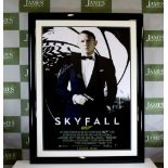 Signed "Skyfall" James Bond 007 - Daniel Craig Movie Poster