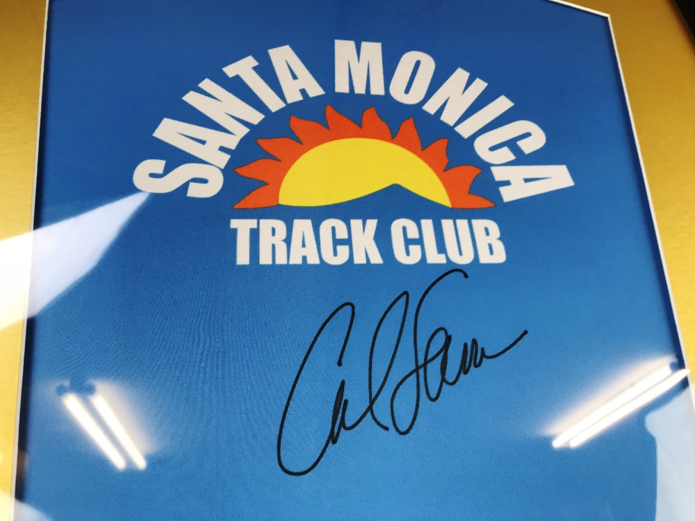 Carl Lewis USA Trackstar Signed "Santa Monica" Shirt - Image 2 of 3