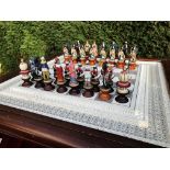 Franklin MInt The Raj Chess Set Indian Mutiny 1857